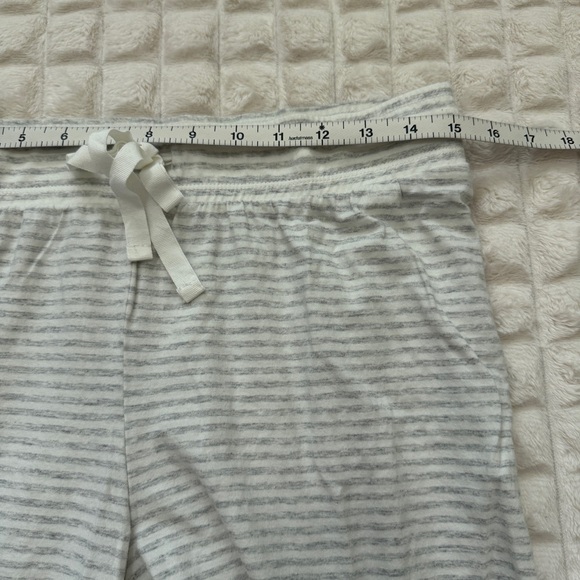 Haven Well Within Pajama PJ Set ~ Small Long Sleeve Top Medium Pants Gray Stripe - Picture 9 of 13